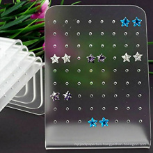 Earring Holder Clear Acrylic Ear Stud Organizer Jewelry Display Stand Show Rack